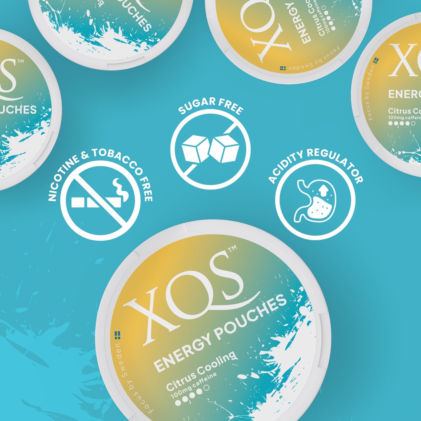 xqs Sugar Free Caffeine Pouches Caplets 5 Count
