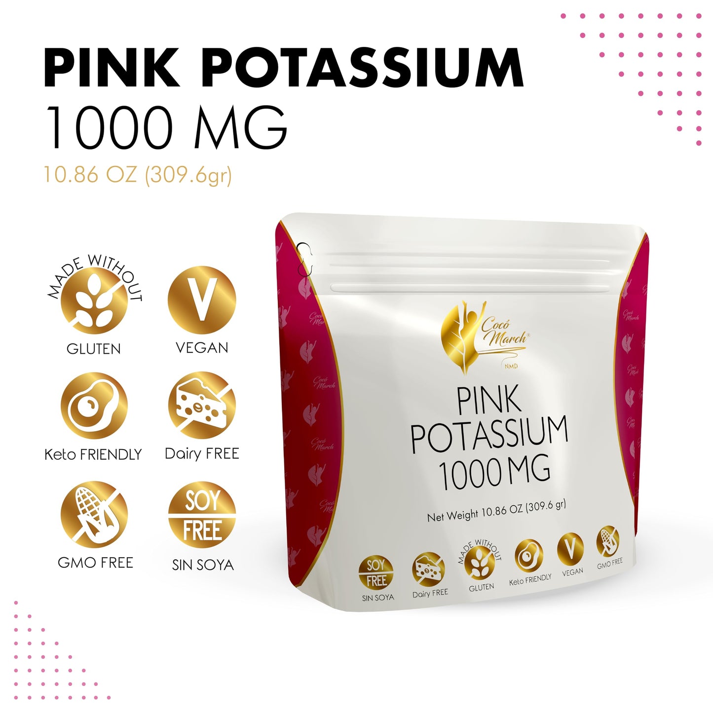 Cocó March N.M.D Potassium Electrolytes Powder, 10.86 oz