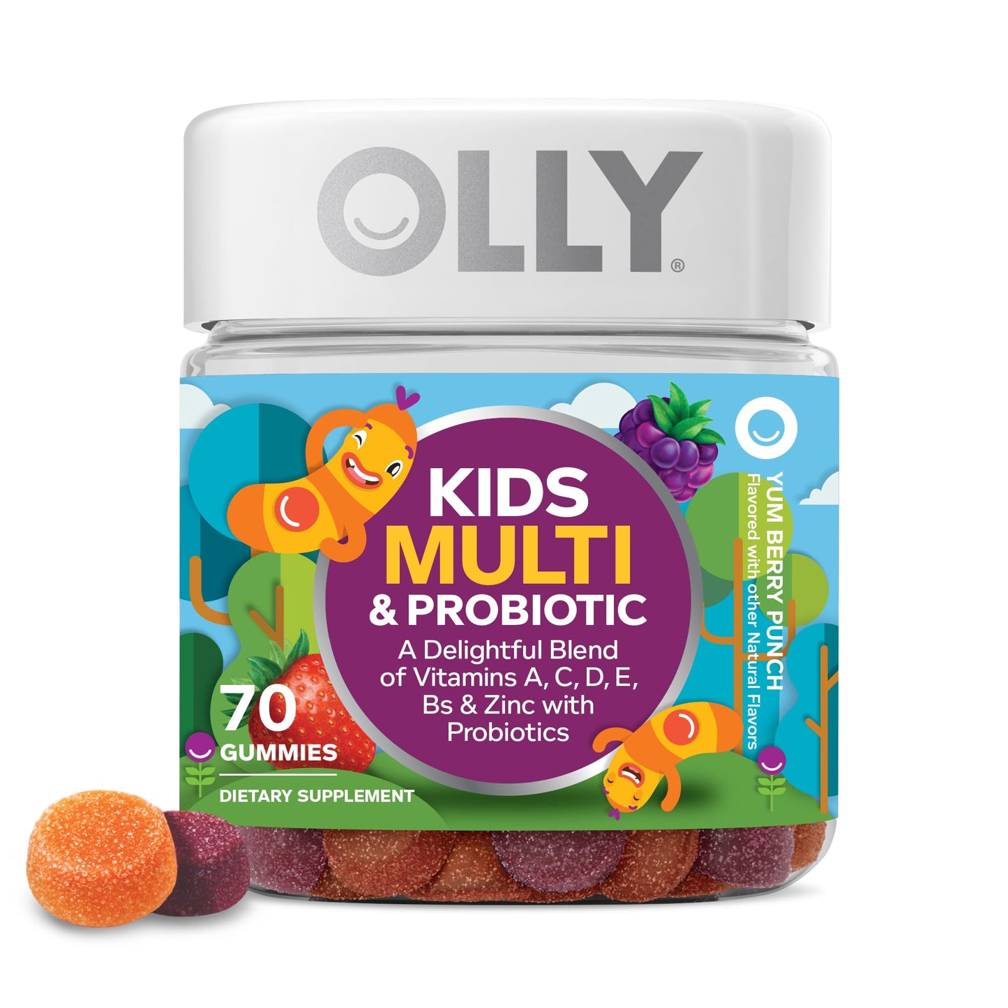 OLLY Kids Multivitamin & Probiotic Gummy 70 Count