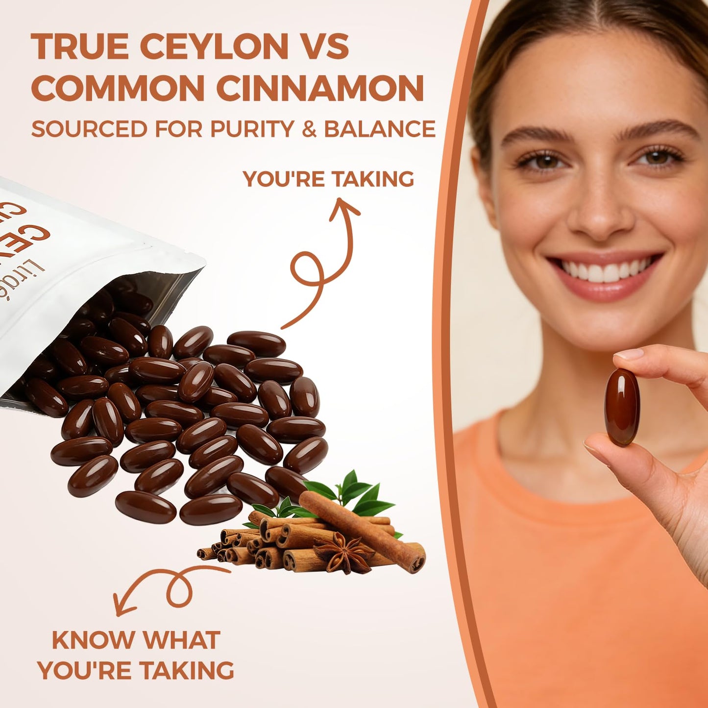 LIRAE Ceylon Cinnamon Softgels 300 Count