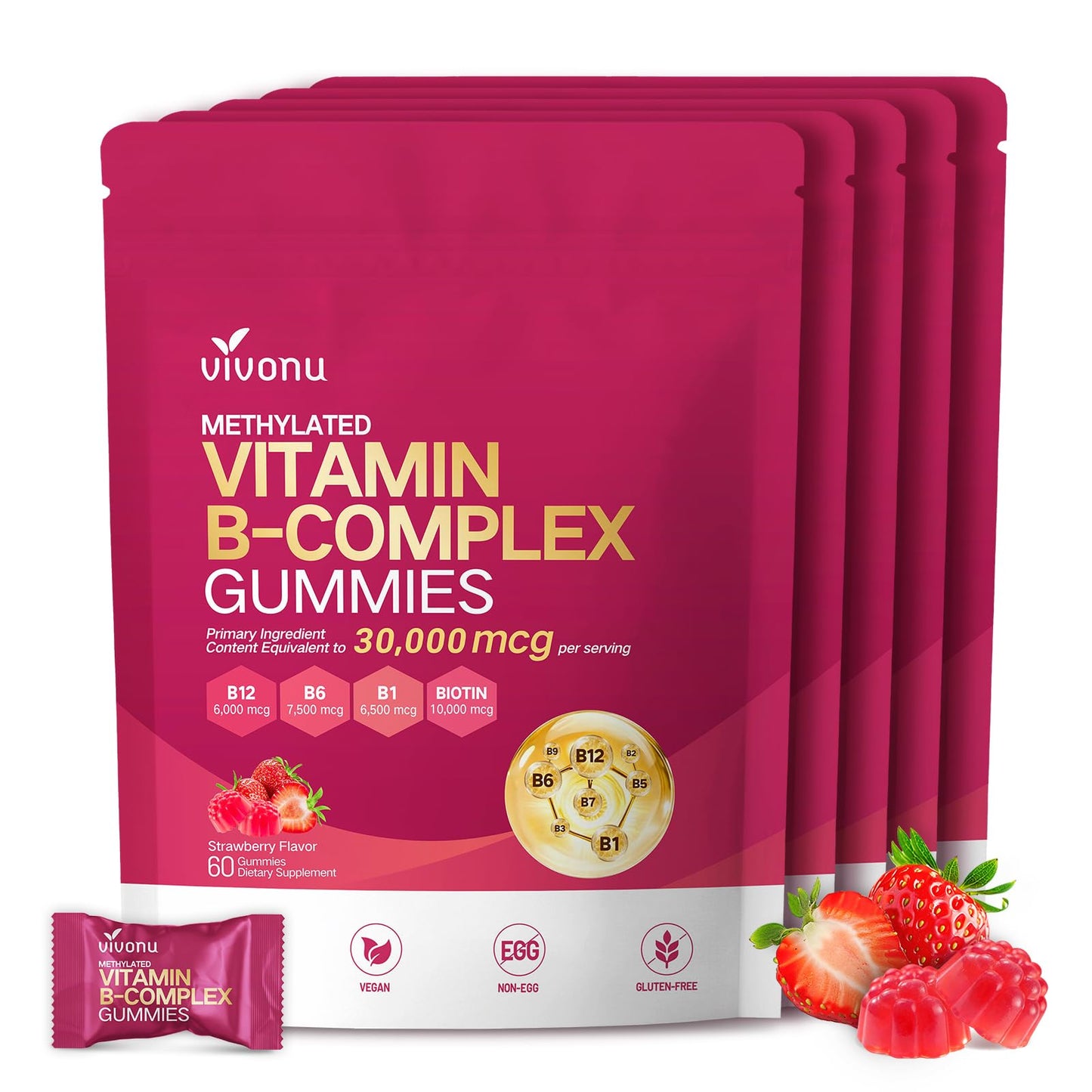 VivoNu Multivitamin Gummies 60 Count