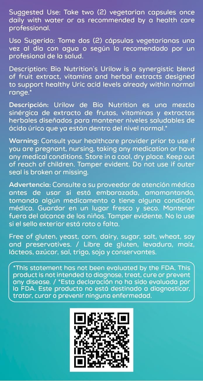Bio Nutrition Gout Out 480 Capsules