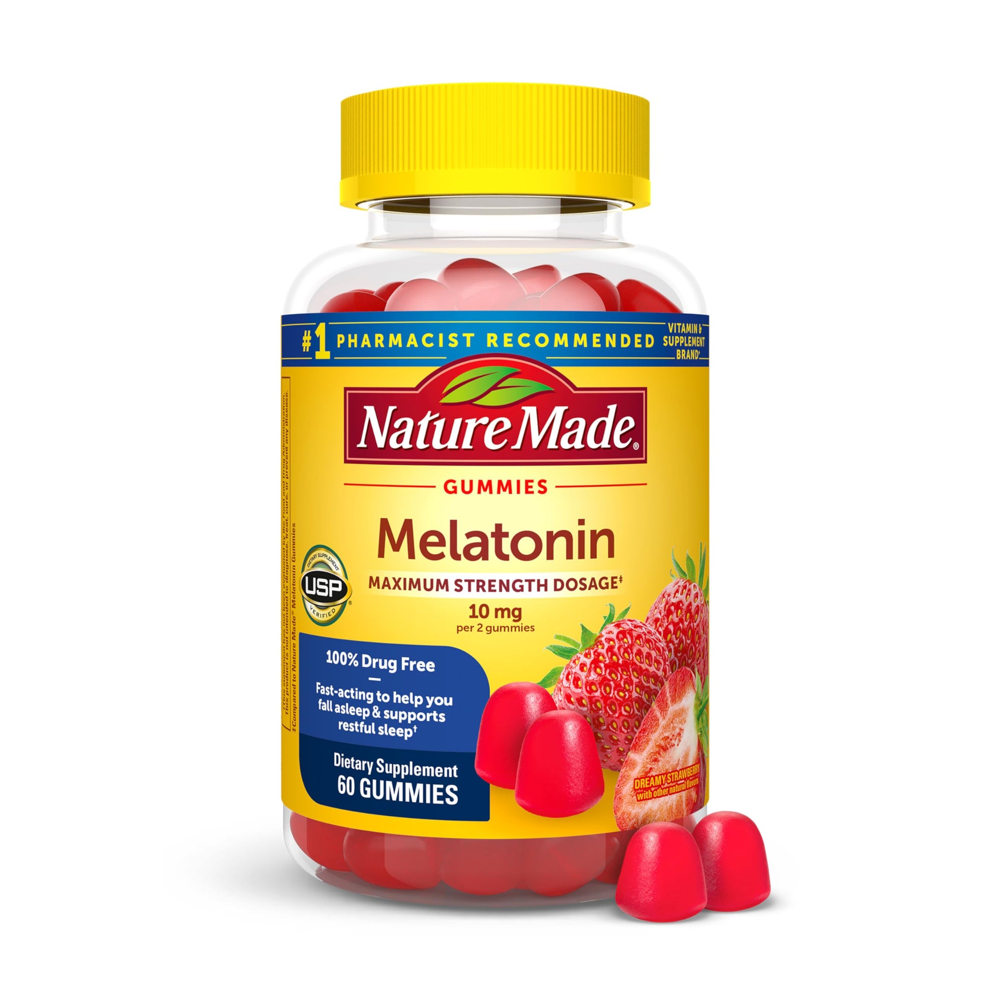 Nature Made Melatonin 10mg Gummies 60 Count