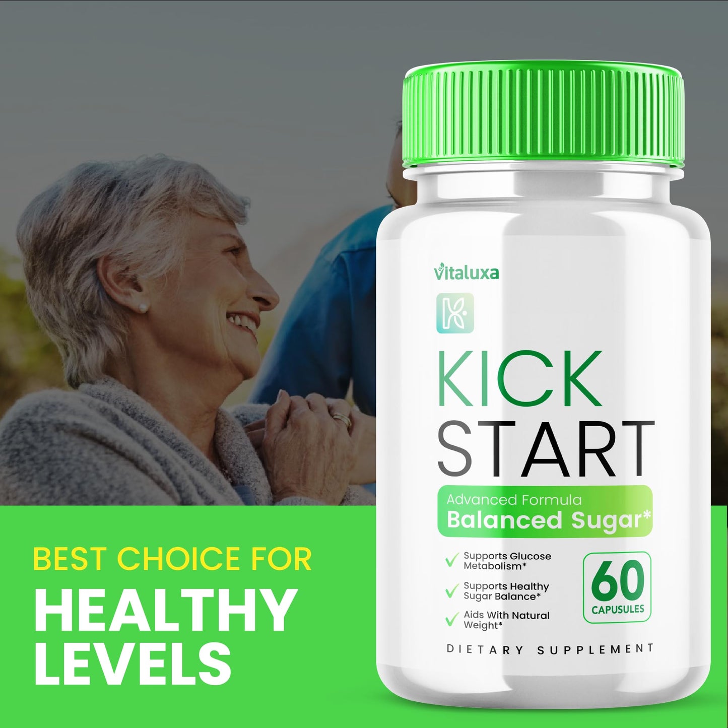 Vitaluxa Kick Start Glyco Optimizer Capsules, 60 Capsules