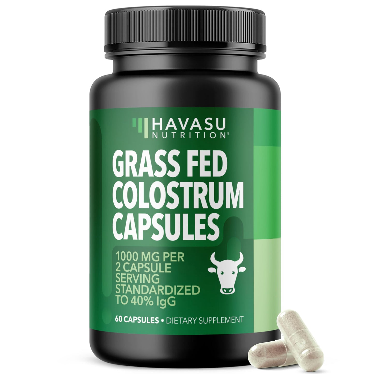 HAVASU NUTRITION Grass Fed Colostrum Capsules, 60 Count