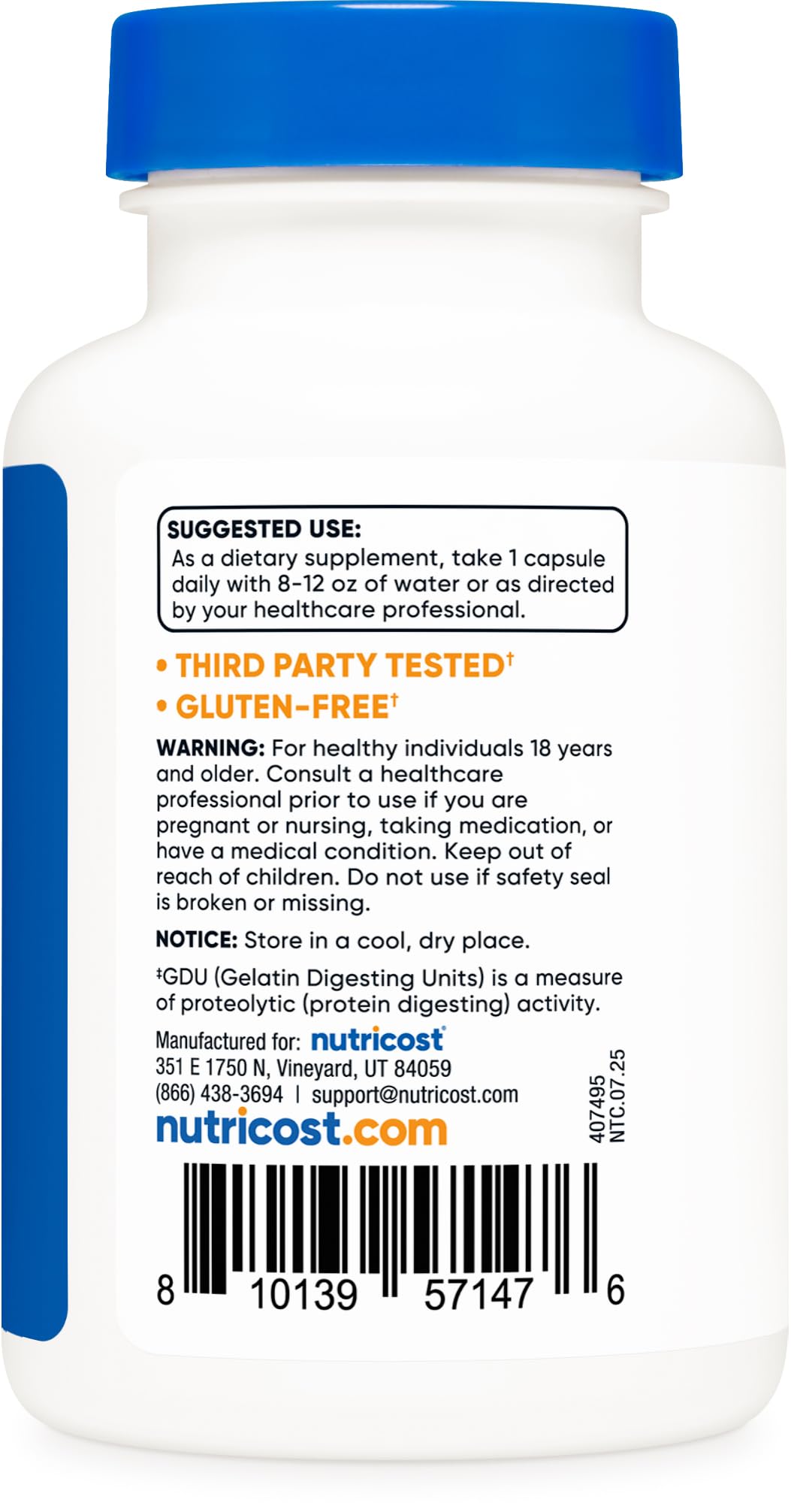 Nutricost Bromelain Powder 3 oz