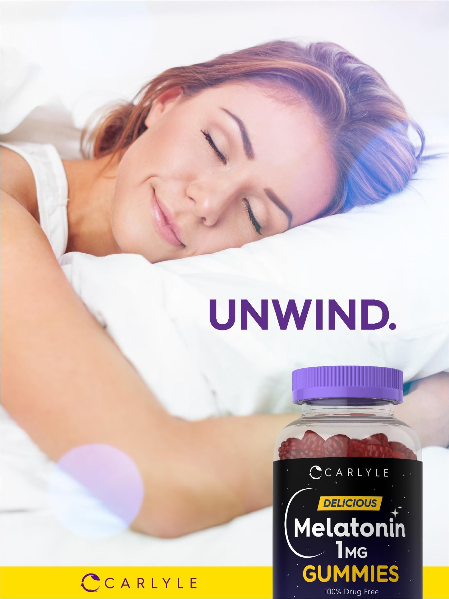 Carlyle Melatonin 1mg Gummies, 90 Count