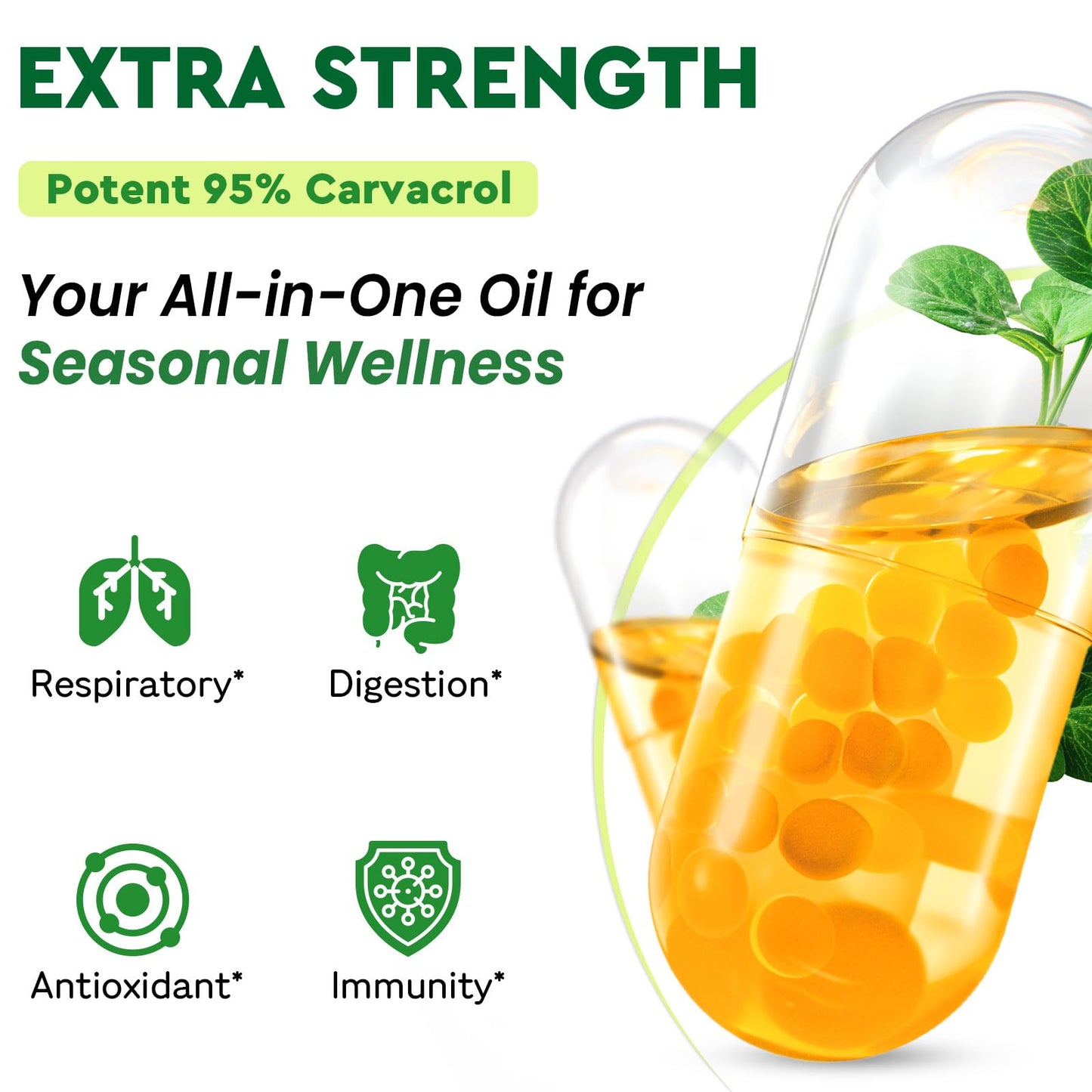 Kcormes Oil Of Oregano with Ethiopian Black Seed Oil 20000mg 120 Capsules
