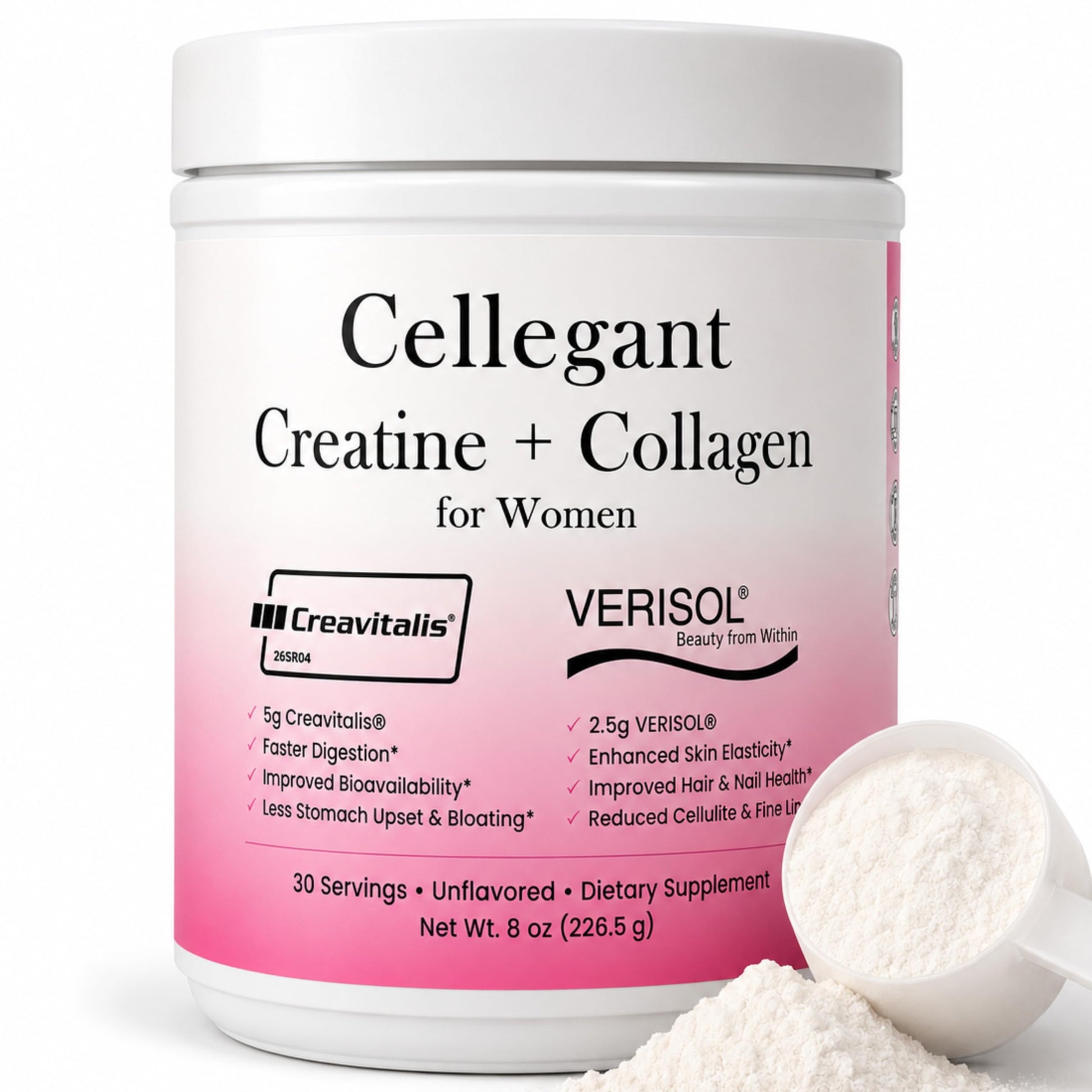 Cellegant Creatine Powder 8 Ounce