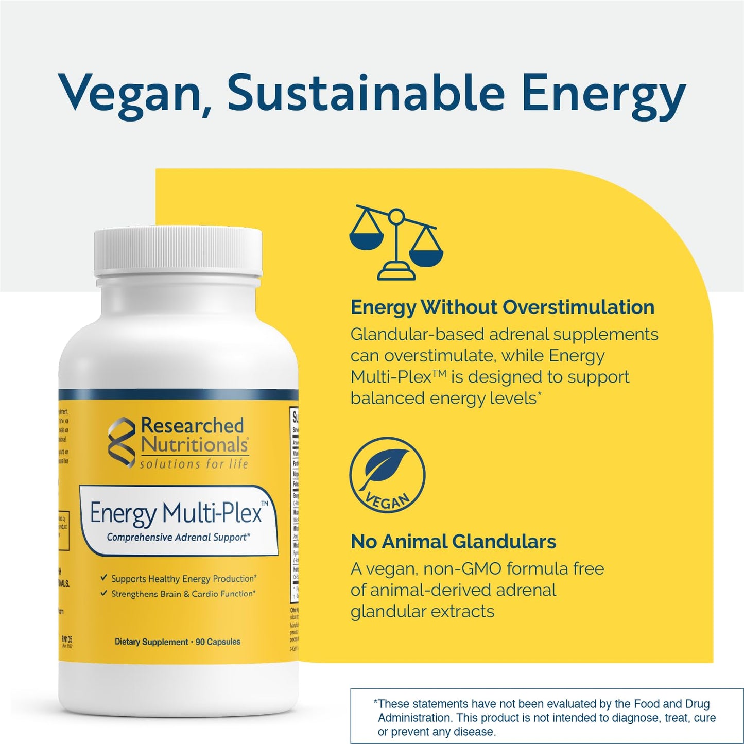 Researched Nutritionals Energy Multi-Plex 90 Capsules