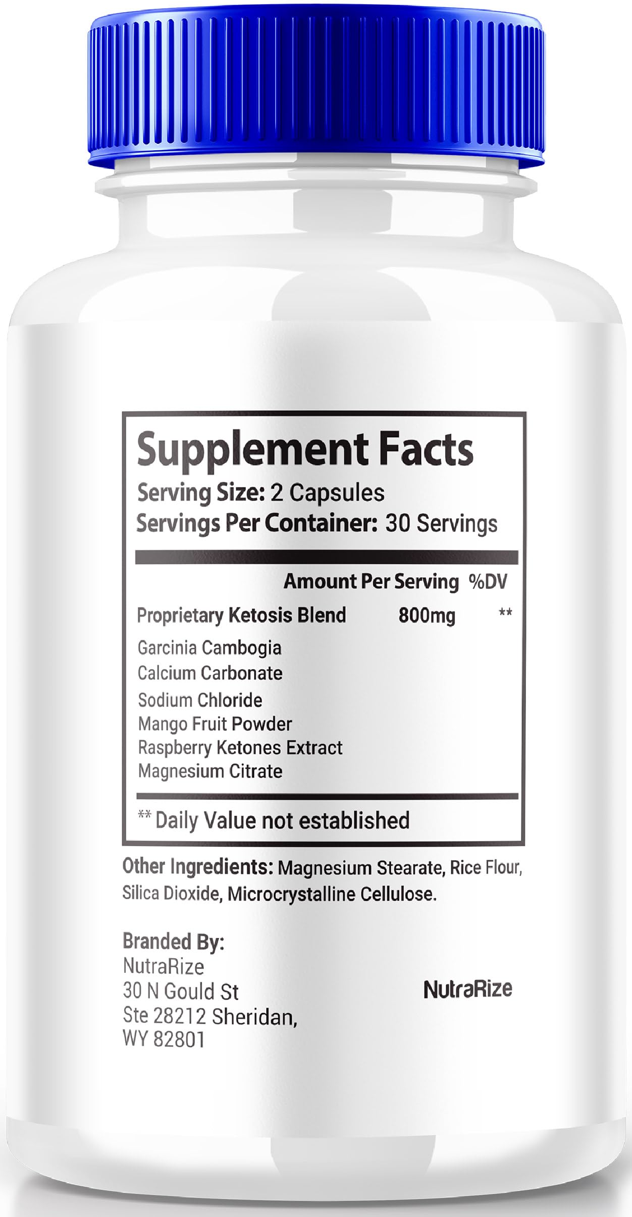 NutraRize Keto Side Capsules, 180 Capsules