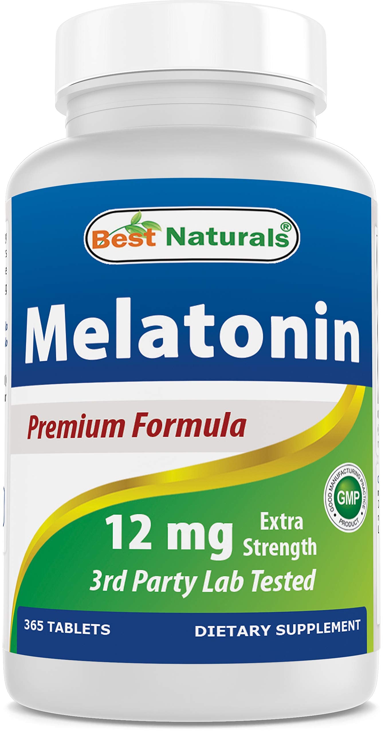 Best Naturals Melatonin 12 mg Tablet, 365 Tablets