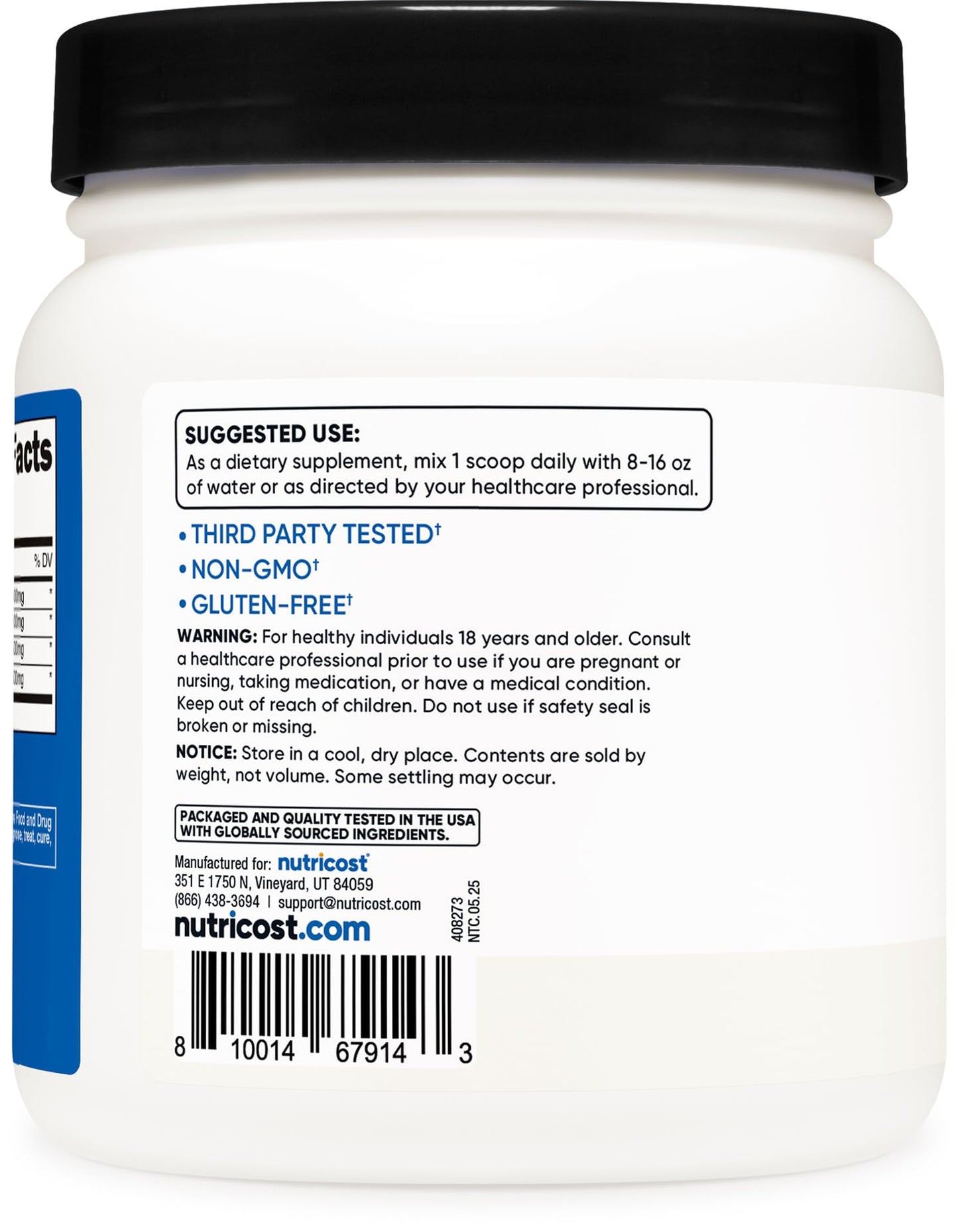 Nutricost BCAA Powder 2:1:1 Pack of 2