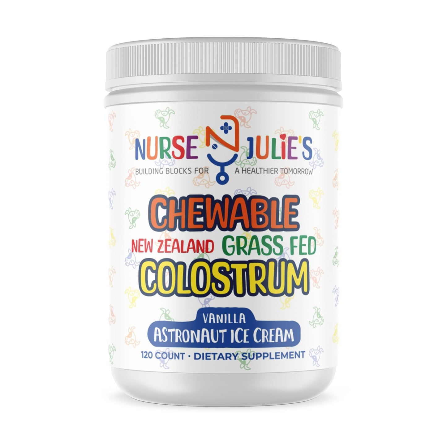 Nurse Julie's Chewable Colostrum for Kids Tablet, 120 Count