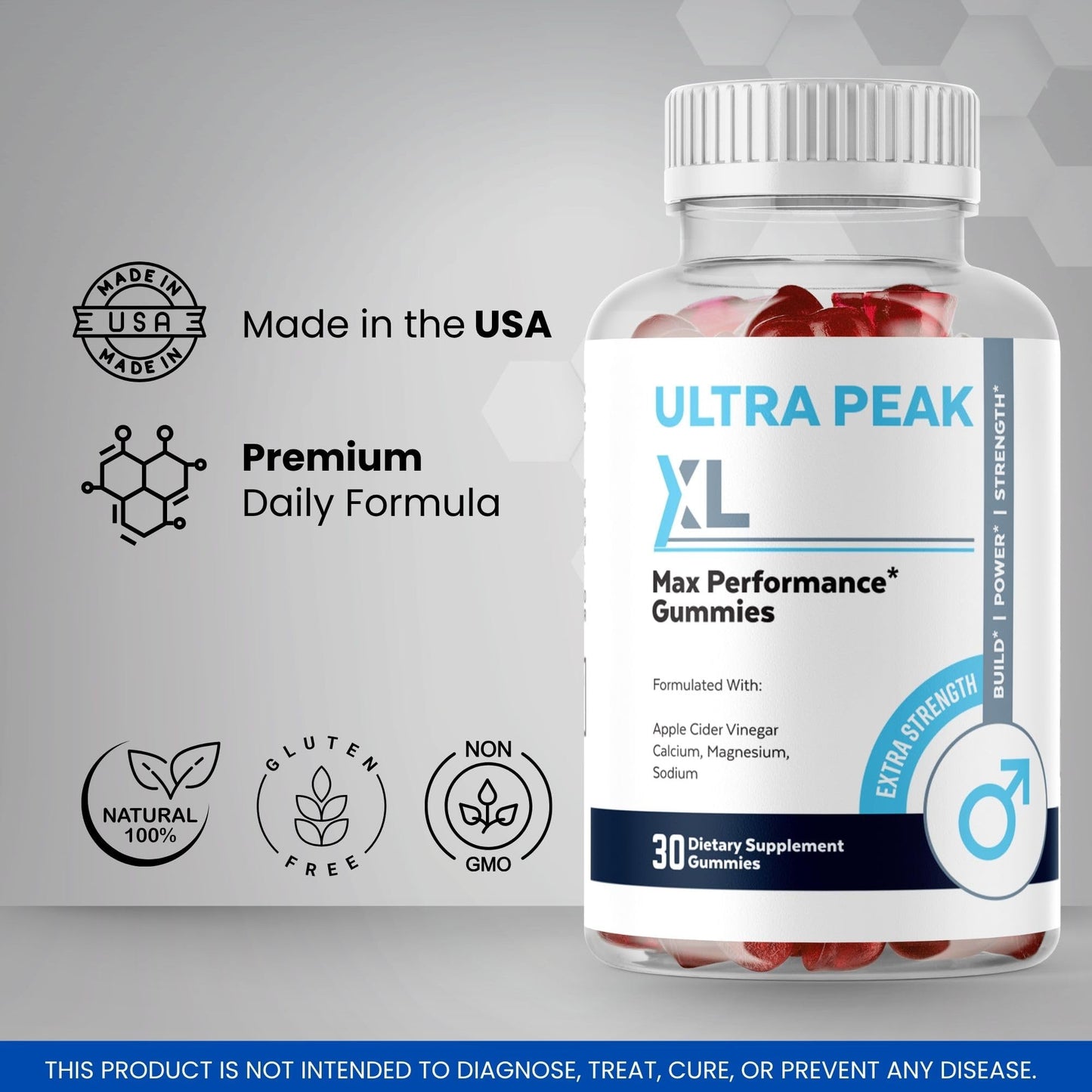 Valdivia UltraPeak XL Gummies 30 Count