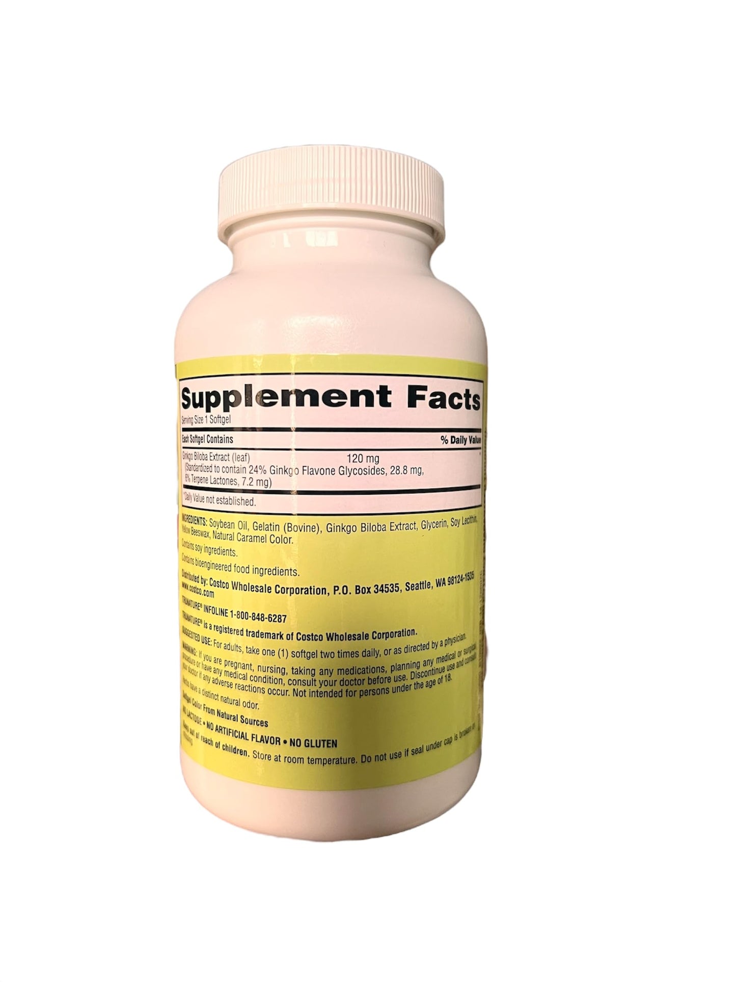 Generic Gingko Biloba 120mg Softgels 340