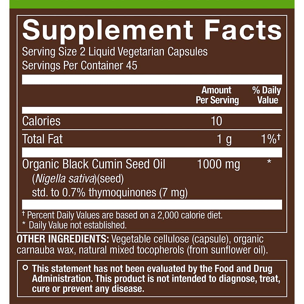 plnt Black Seed Oil Capsules 90