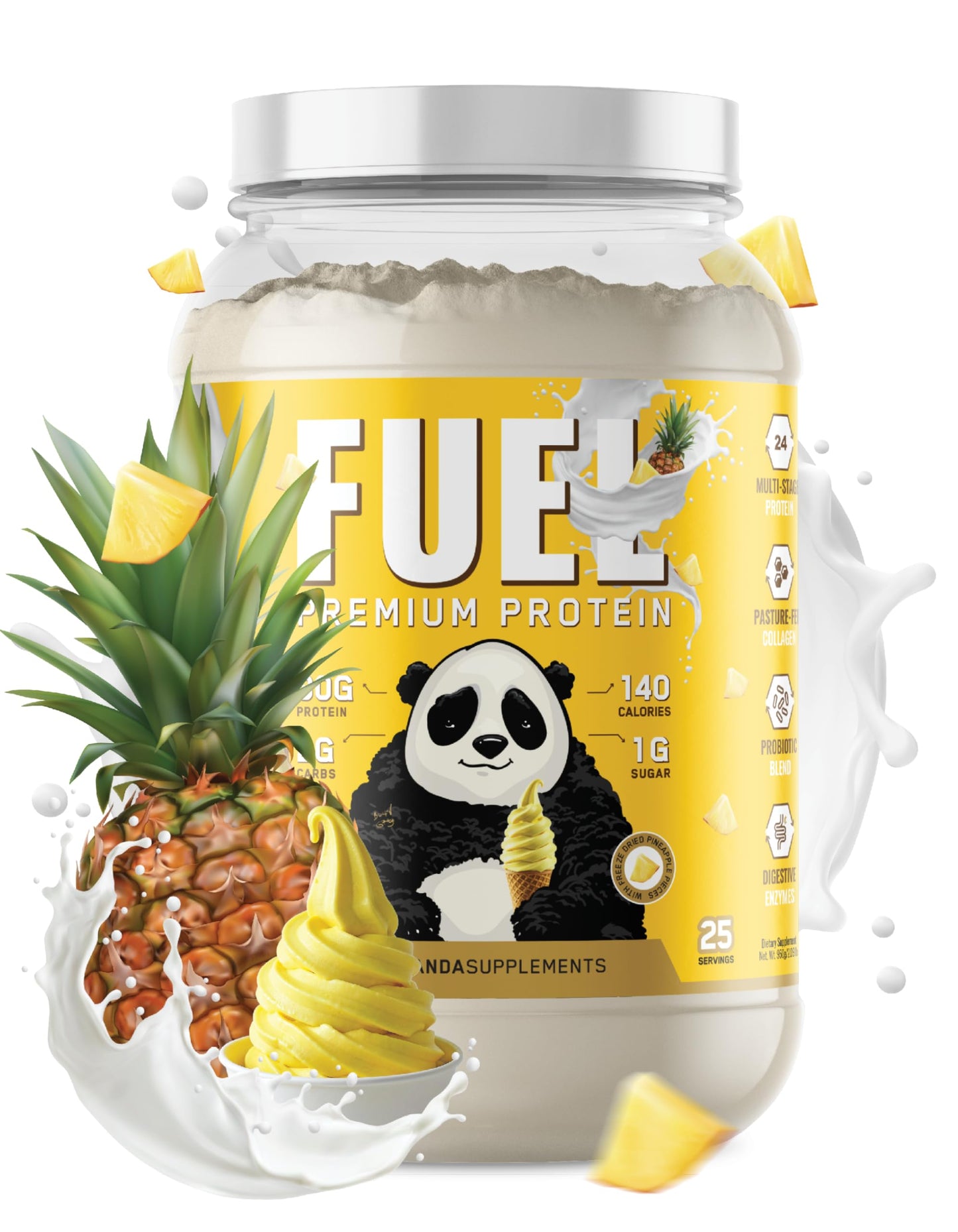 Underground Bio Labs Panda Fuel Premium Protein Whey Powder, 40 Servings