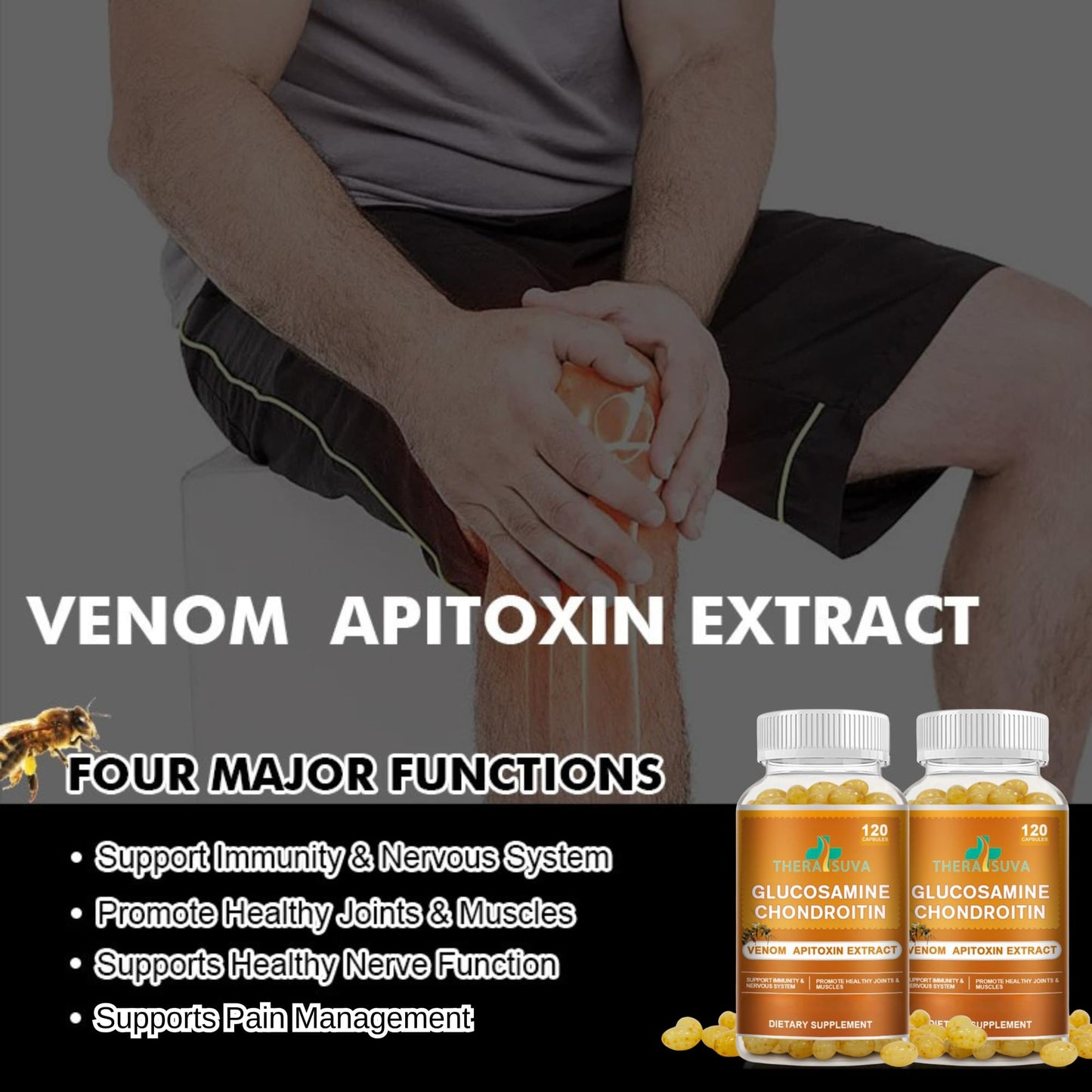 TheraSuva Glucosamine Chondroitin Complex MSM Softgels 120