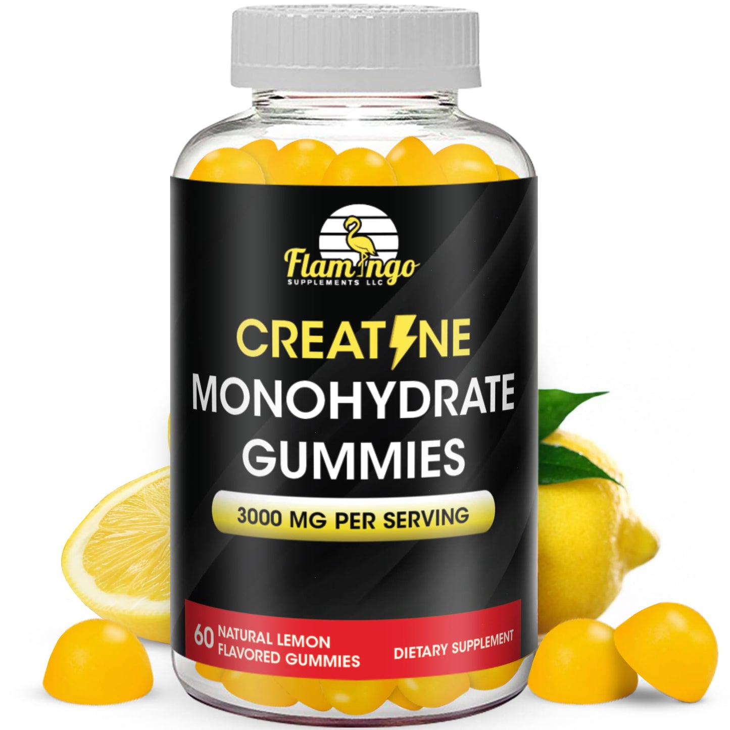 Flamingo Supplements Creatine Monohydrate Gummy 90 Count