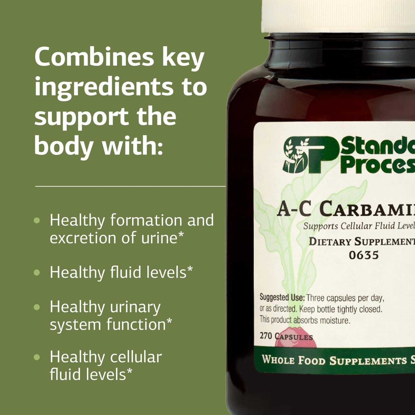 Standard Process Inc. A-C Carbamide Urinary Tract Supplement Capsule, 270 Capsules