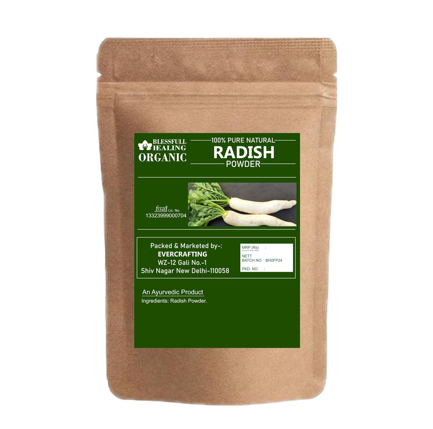 Blessfull Healing Organic Radish Powder 10.58 oz