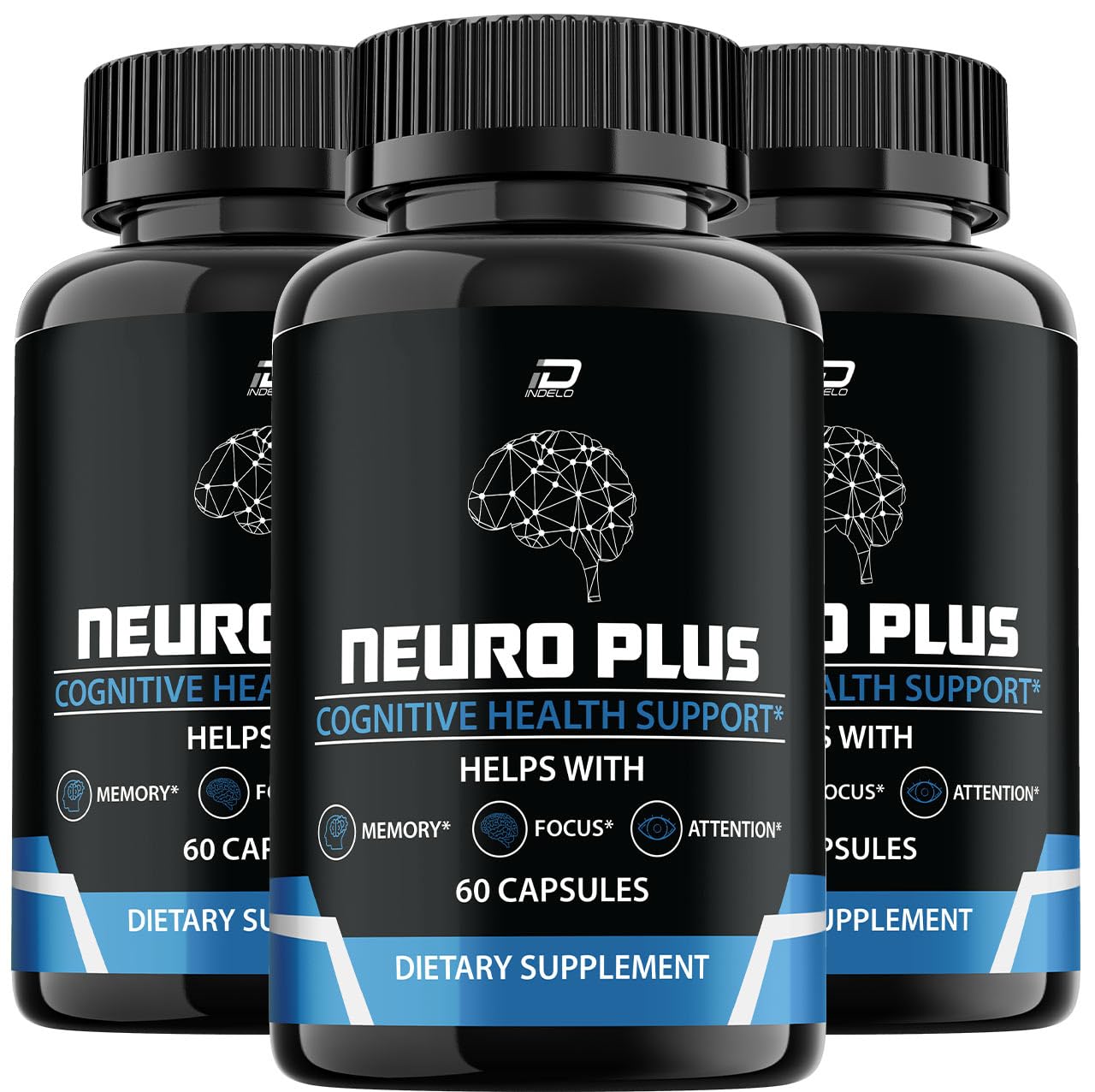 Indelo Neuro Plus Brain Supplement Capsule 180 Capsules