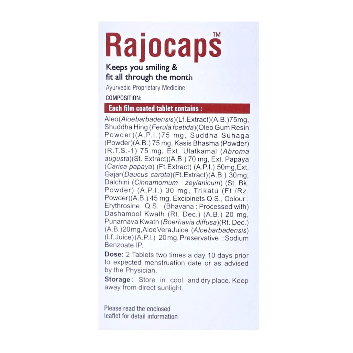 VIRGO UAP Pharma Rajocap Tablets 60