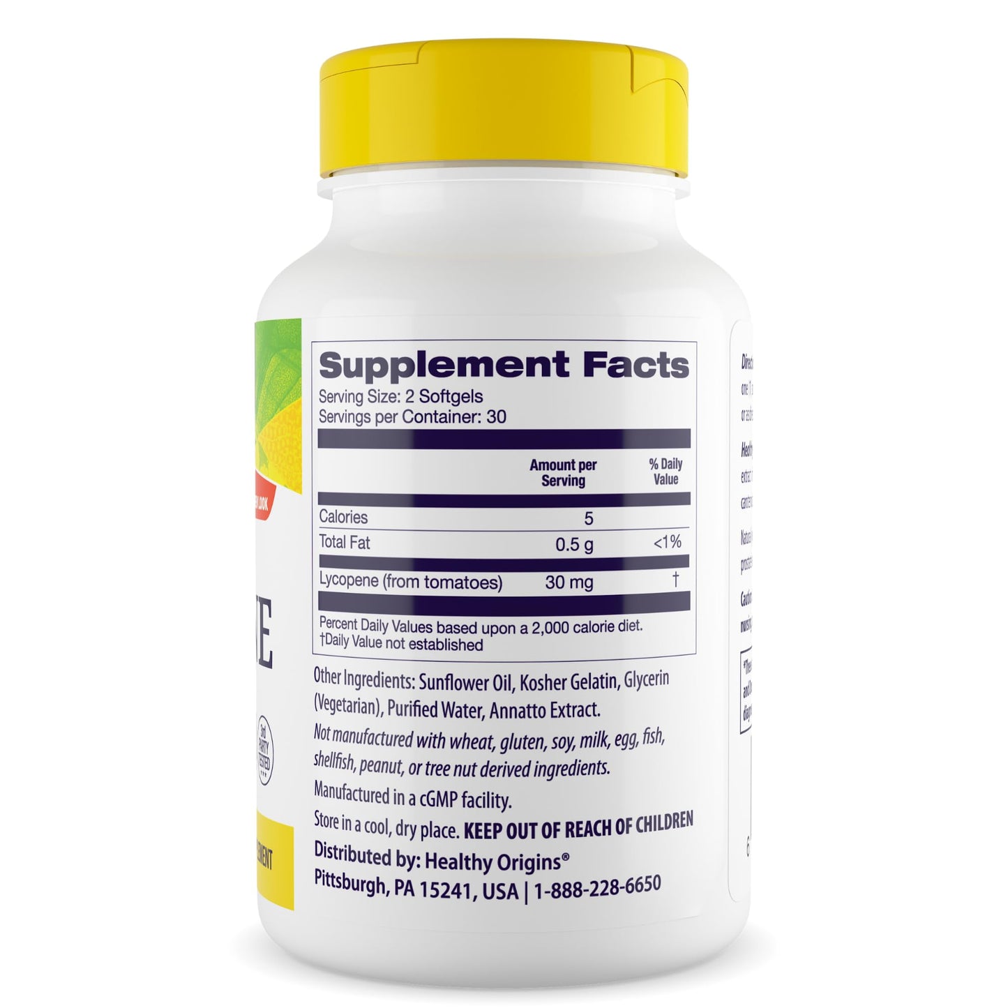 Healthy Origins Lycopene 15 mg Softgel, 60 Softgels