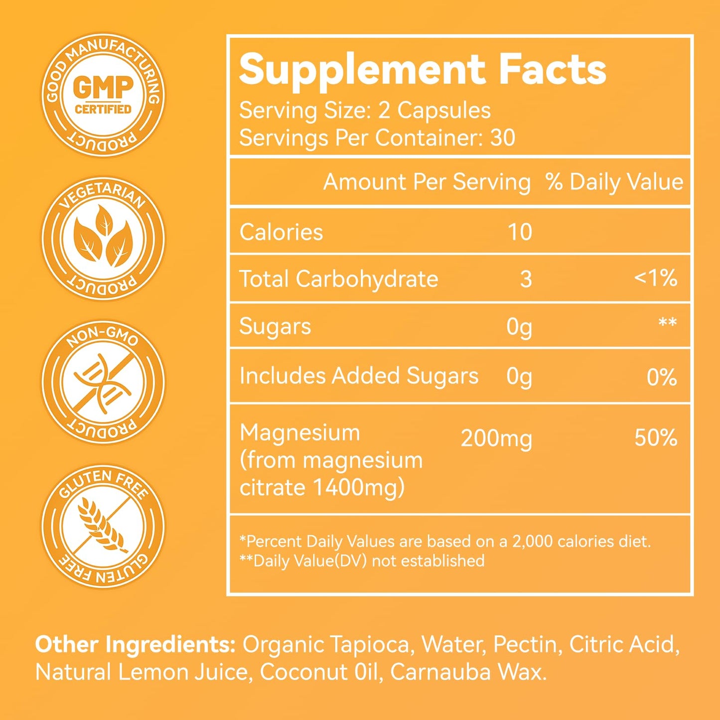 Agumoon Magnesium Citrate Gummies, High Absorption Magnesium Gummies for Adults, 1400mg Extra Strength, Vegan, Non-GMO, 60 Count