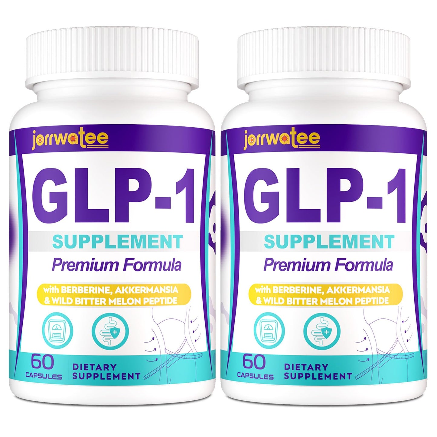 Jorrwatee GLP ONE Probiotic Capsules, 120 Count