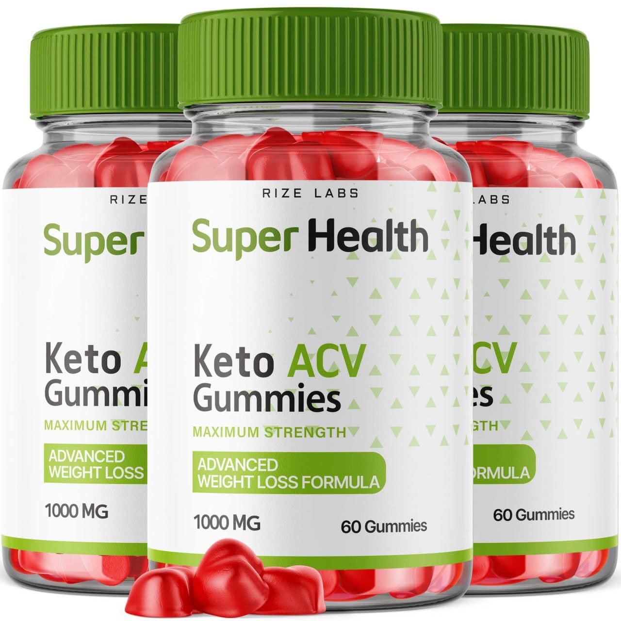 Rize Labs Super Health Keto ACV Gummies - Advanced Weight Loss Formula for Belly Fat, Apple Cider Vinegar Superhealth Gummy Supplement, 180 Gummies