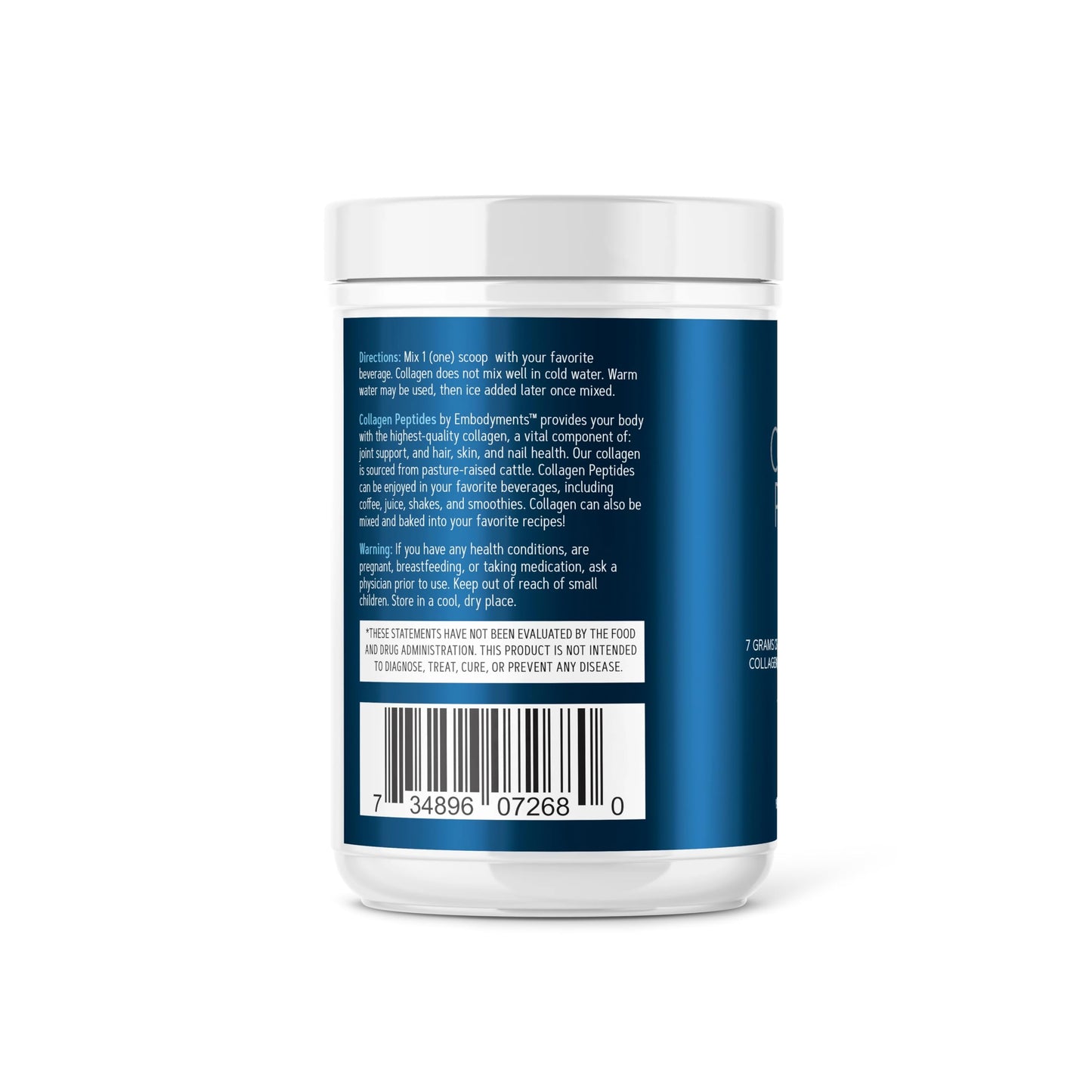 Complete Nutrition Grass Fed Collagen Peptides Powder, 24