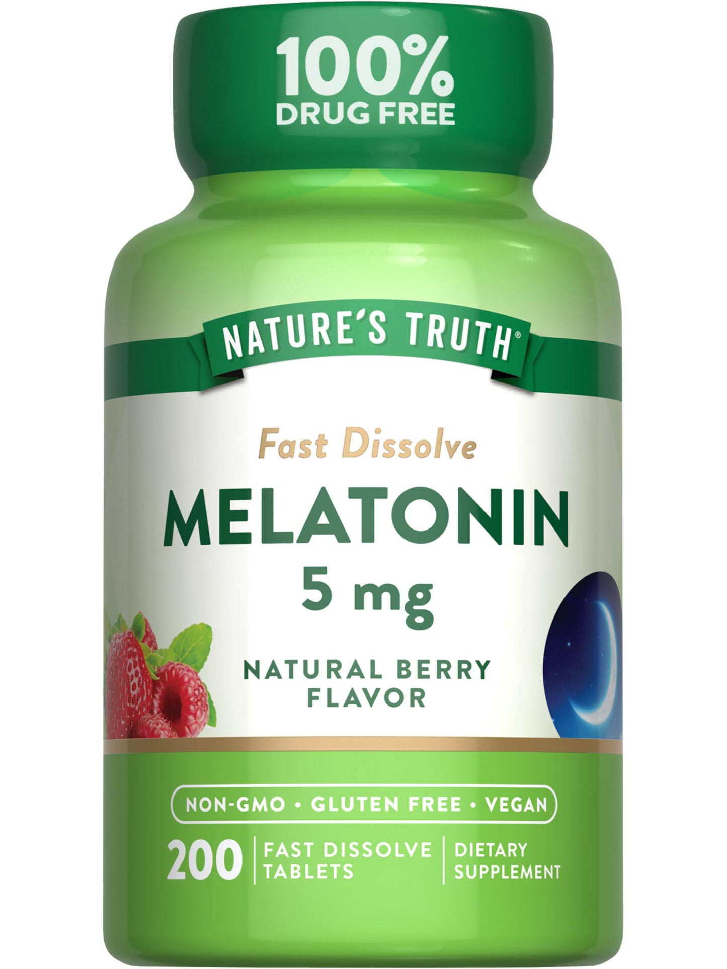 Nature's Truth Melatonin 5mg Fast Dissolve Tablets 200 Count