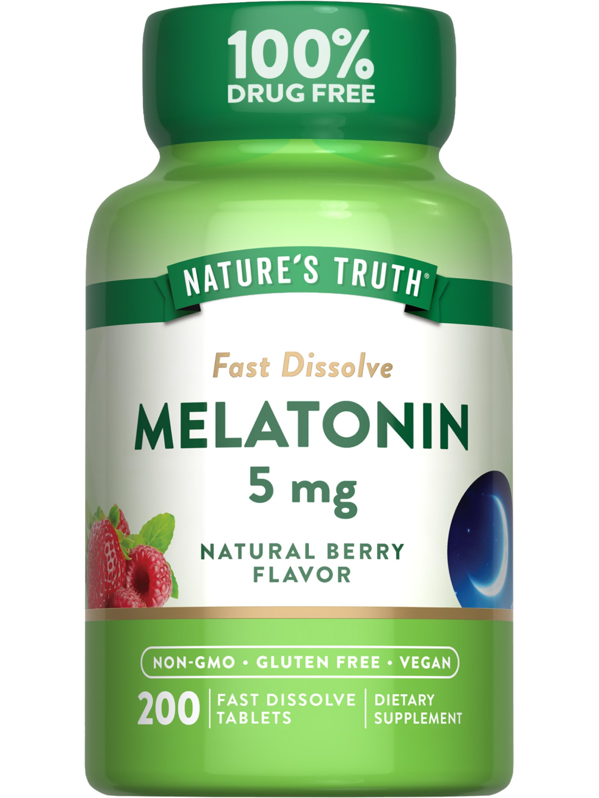 Nature's Truth Melatonin 5mg Fast Dissolve Tablets 200 Count