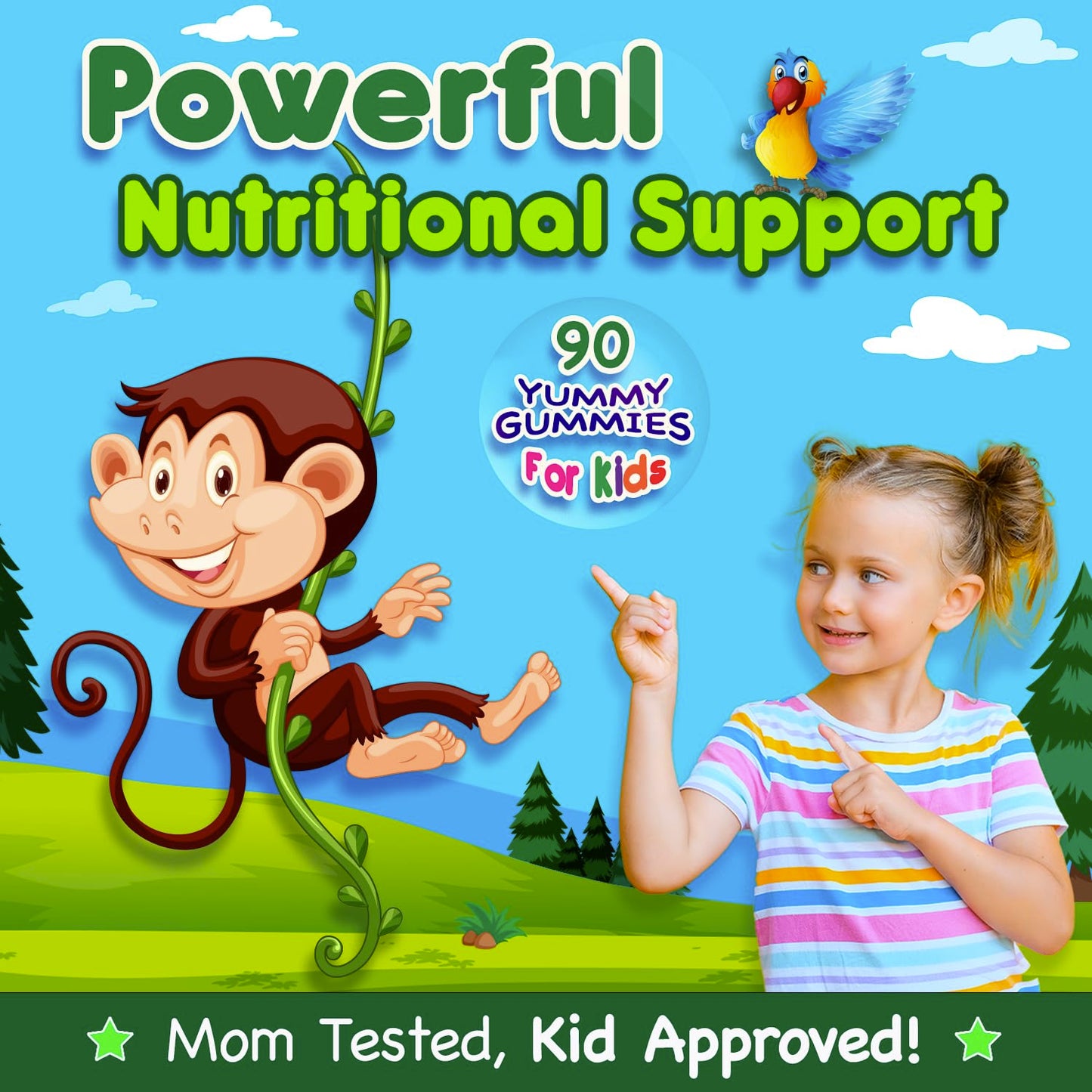 Infusions International Super Green Gummies for Kids 180 Count