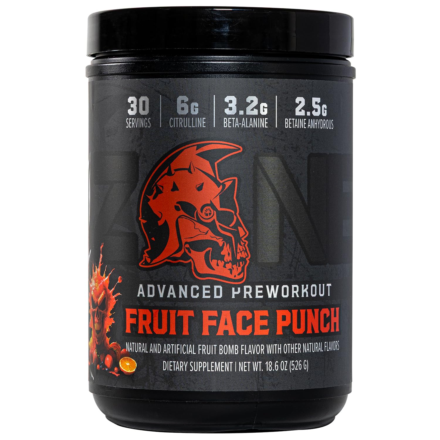 Zone Smelling Salts Pre-Workout Powder Fruit Punch 18