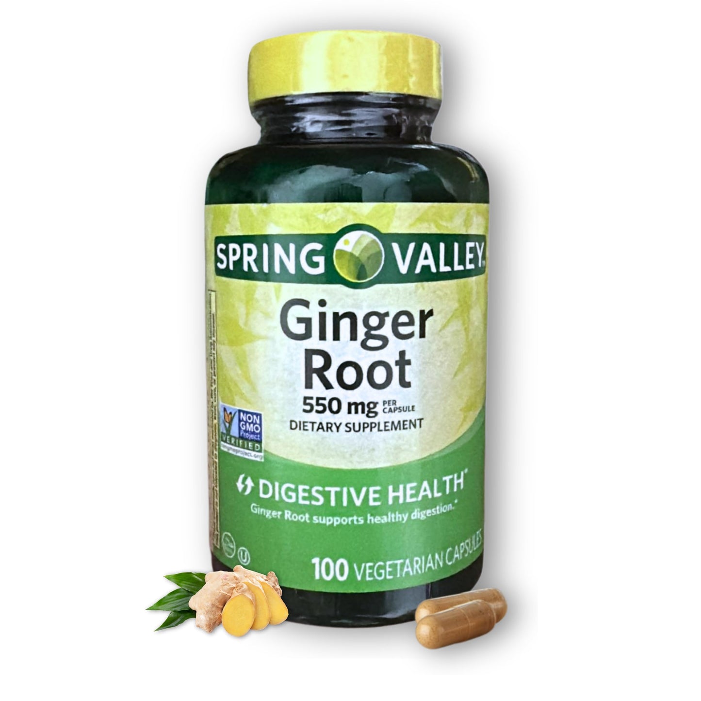 FUSION SHOP STORE Ginger Root 550mg, 100 Capsules