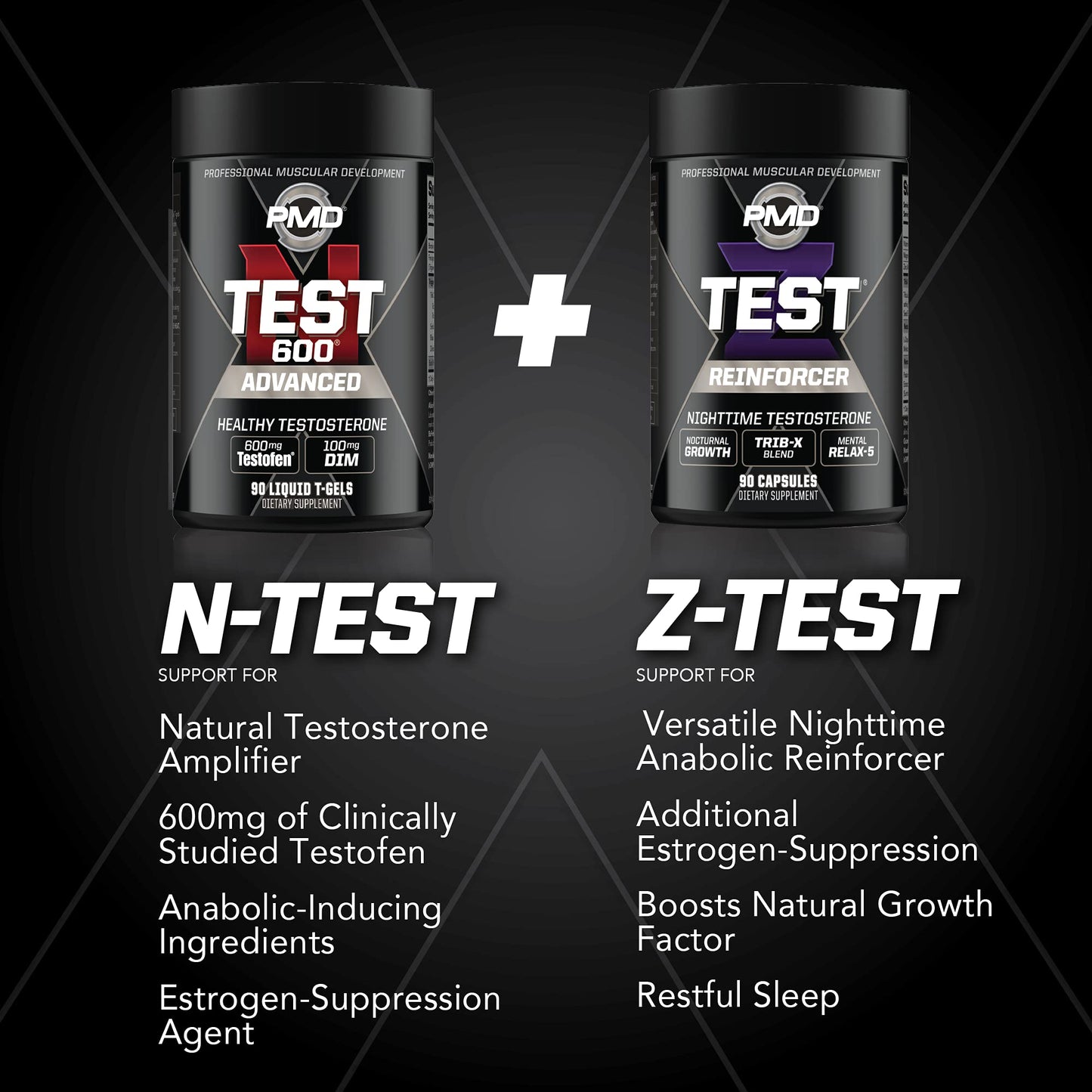 PMD Sports Flex Stack Advanced 24-Hour Testosterone Stack Capsule, 1 Count