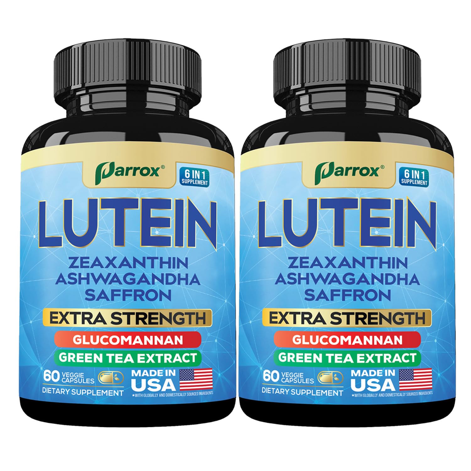 Parrox Lutein Supplement with Zeaxanthin Capsules 120 Capsules