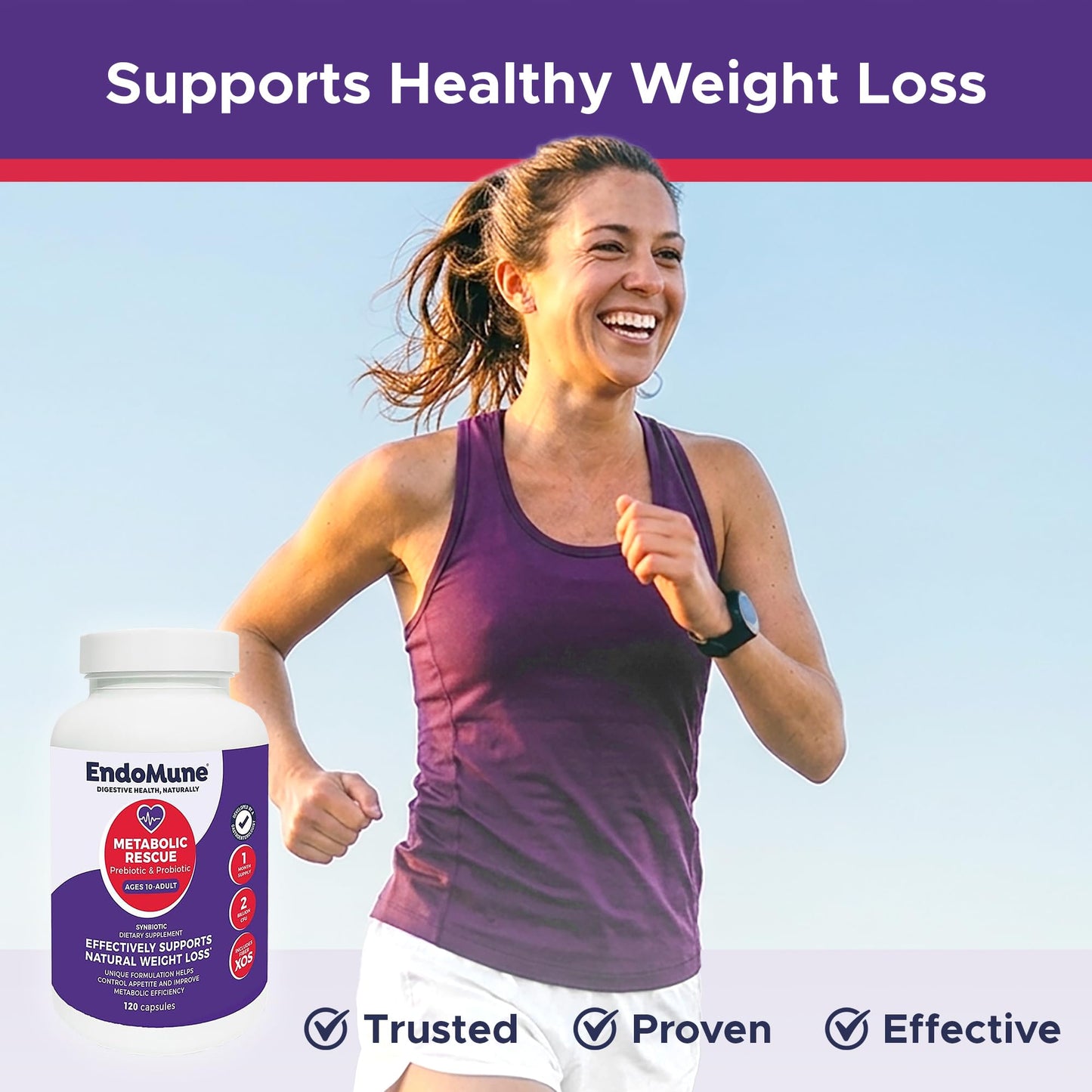 Endomune Metabolic Rescue Prebiotic and Probiotic Capsule 120 Count