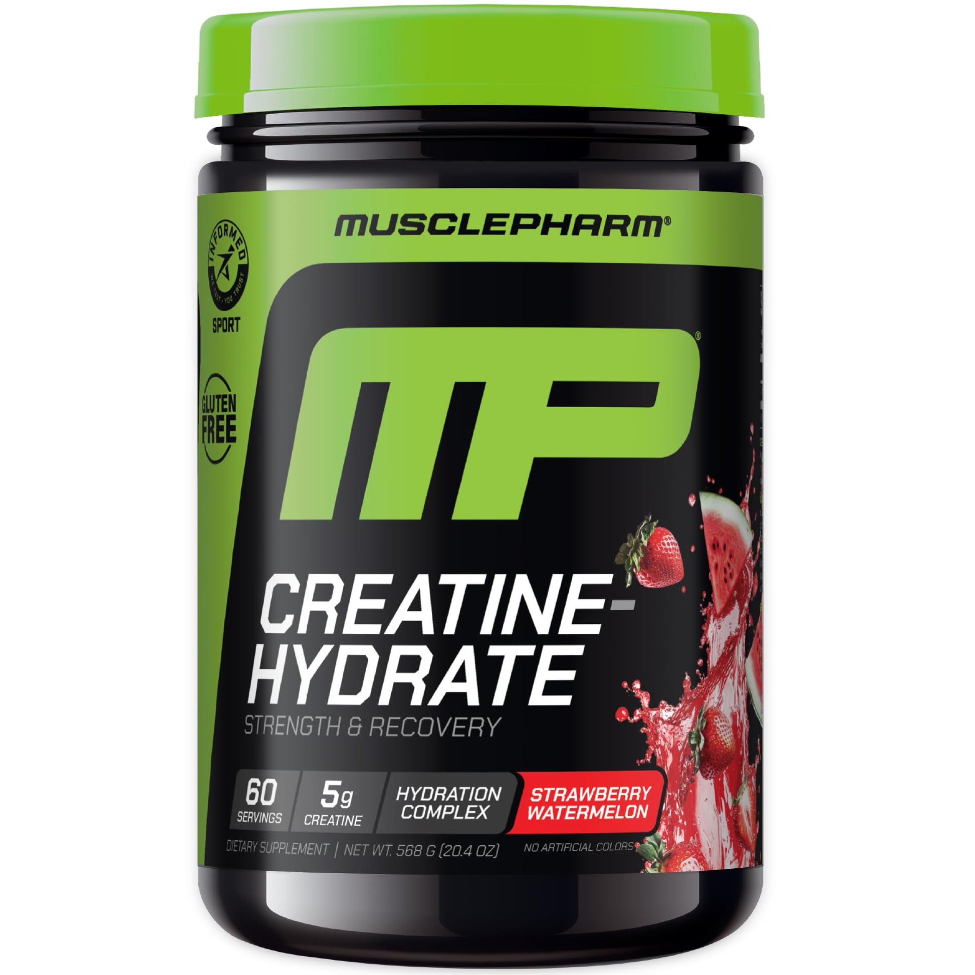 Muscle Pharm Creatine Monohydrate Hydration Strawberry Flavor Powder 15.2 oz