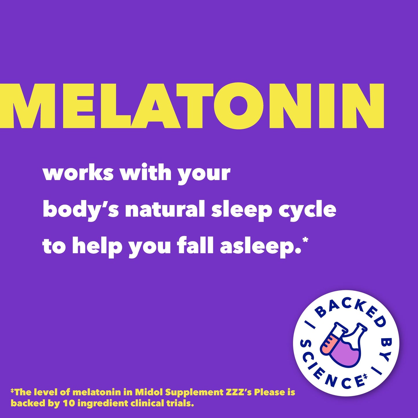 Midol ZZZ’s Please Melatonin Capsule with Passionflower, 1 mg, 30 Capsules