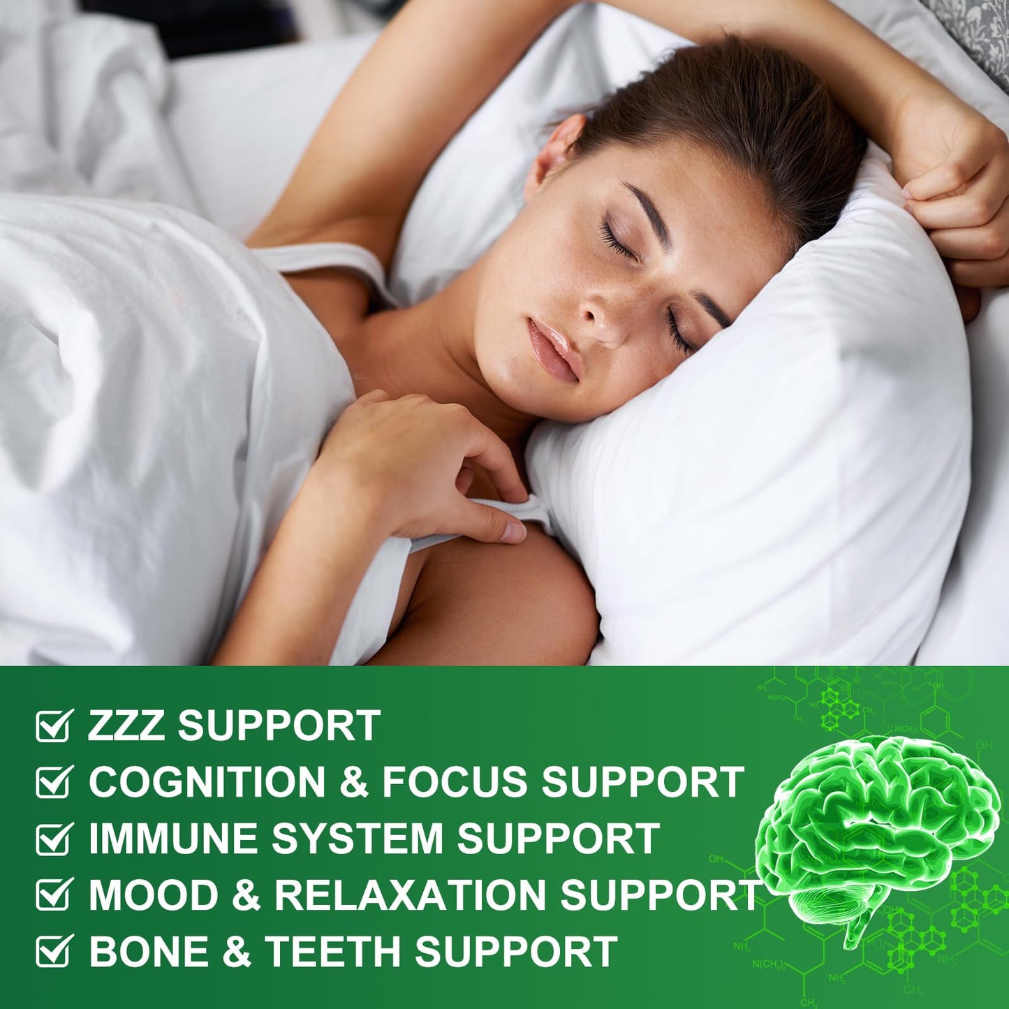WOGORGT Magnesium Glycinate and L-Theanine Supplement 240 Tablets