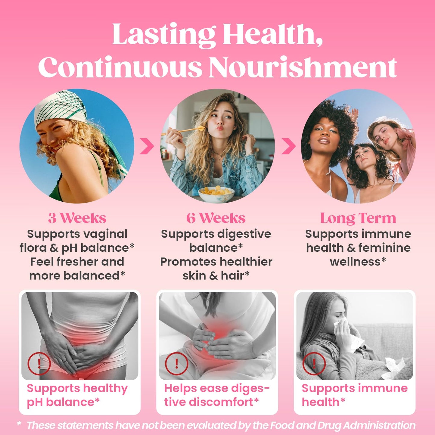 LUNIORA 16-in-1 Vaginal Probiotic Gummies - Berry Feminine Balance, 10B CFU Probiotics, Cranberry, Prebiotic Fiber & Collagen - Vaginal Health & pH Balance Support, 60 Gummies