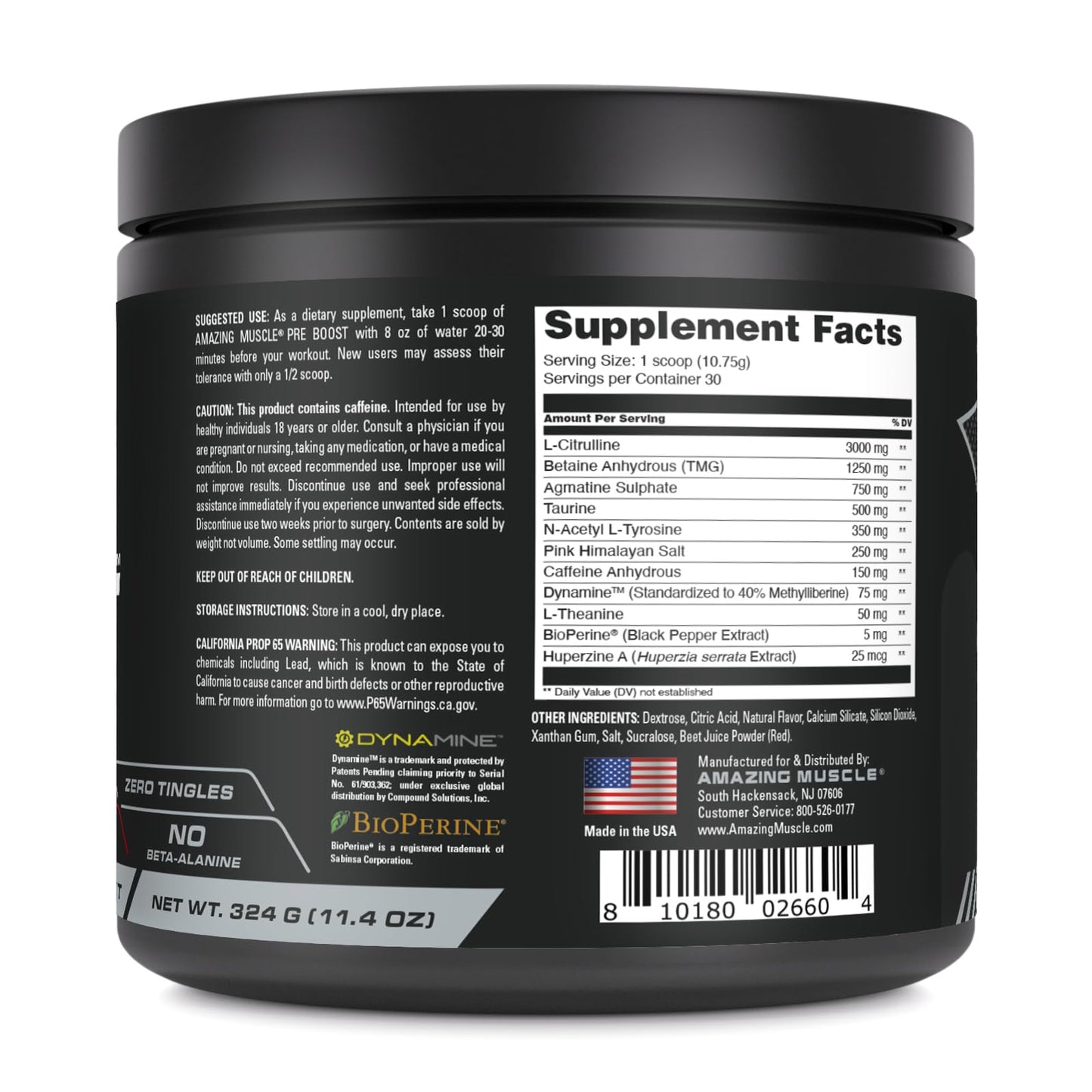 Amazing Muscle Pre Boost Powder 14.11 Ounce