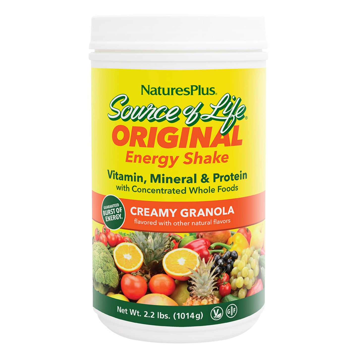 NaturesPlus Source of Life Energy Shake Creamy Granola Powder 70.4