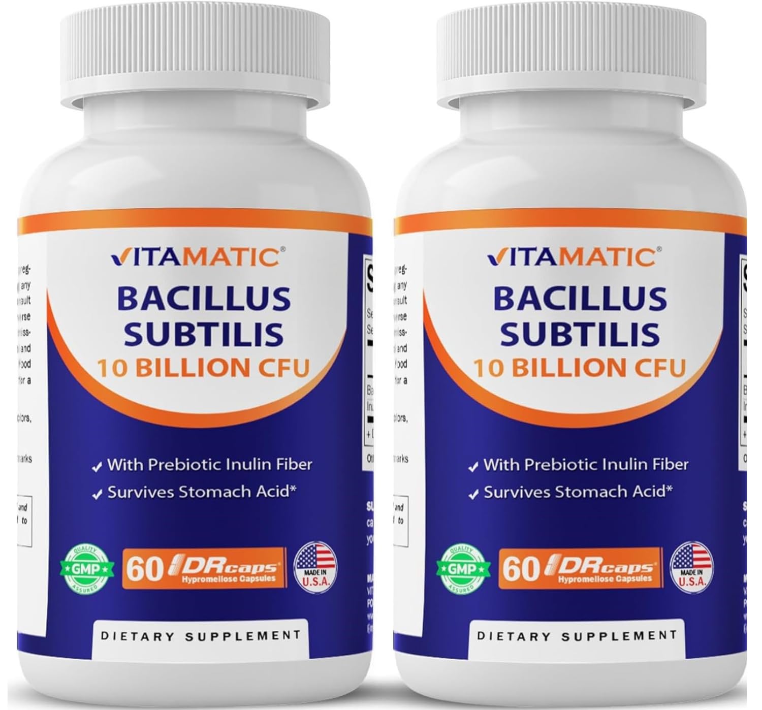 Vitamatic Bacillus Subtilis 10 Billion per DR Powder, 3.5 Ounce