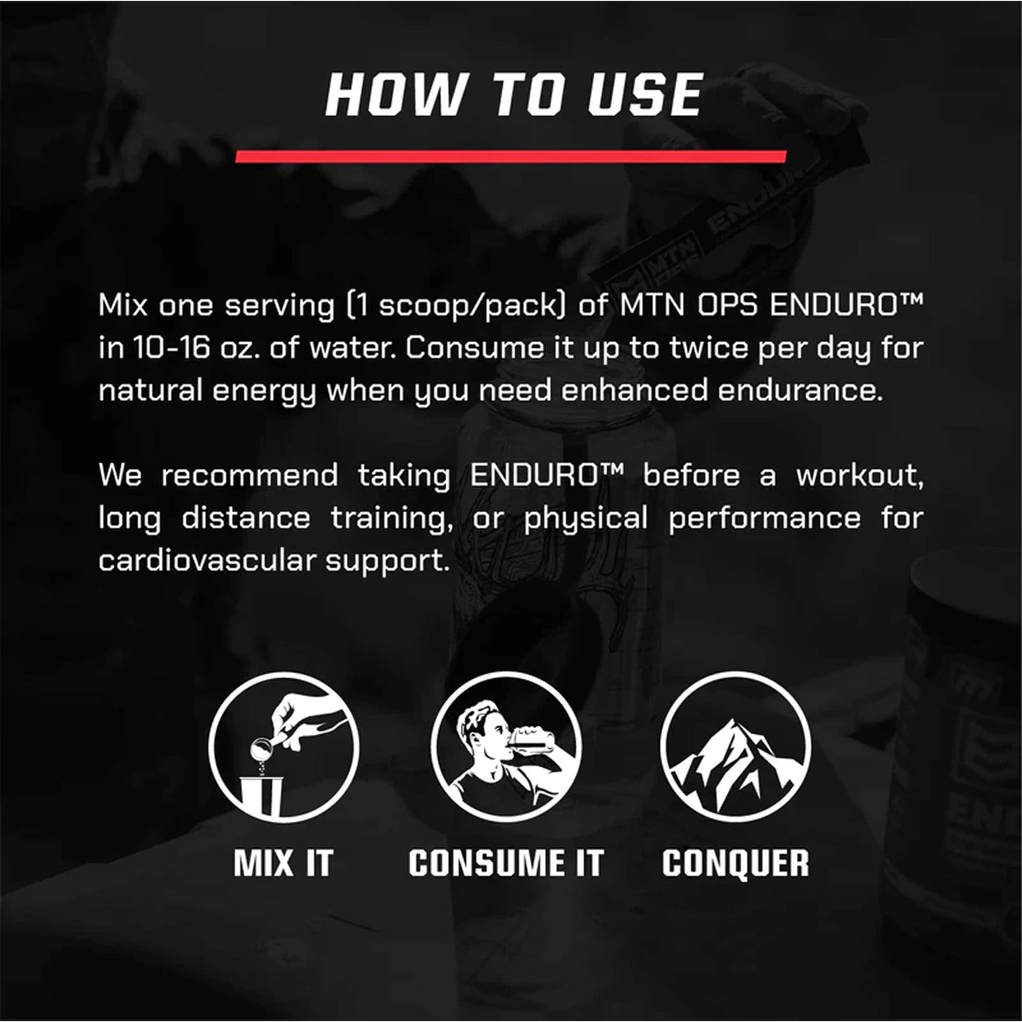 MTN OPS Enduro Stim-Free Pump Pre Workout, Huckleberry Lemonade Powder 12