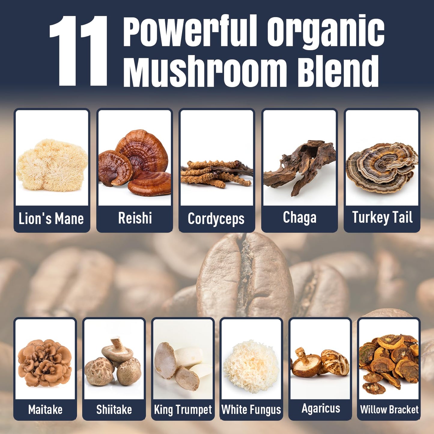 YEKBYOE Mushroom Coffee Powder 5.3 oz